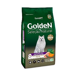 Ração Golden Seleção Natural Cães Adultos Porte Pequeno Abobora  10 Kg