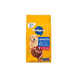 Ração Pedigree Cães Adultos De Porte Médio E Grande Carne, Frango E Cereais 900g