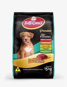 Ração Tutticanis Premium Cães Filhotes Carne 15kg