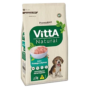 Raçao Premier Vitta Natural Cães Filhotes Porte Pequeno Frango E Arroz 3kg