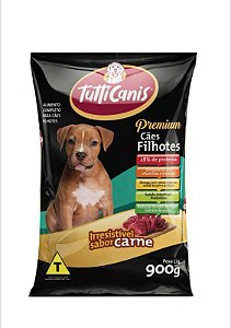 Ração Tutticanis Premium Cães Filhotes Carne 900g