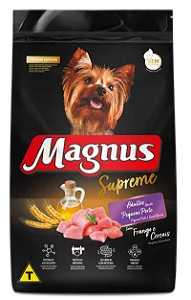 Raçao Magnus Supreme Cães Adultos Pequeno Porte Frango E Cereais 1kg
