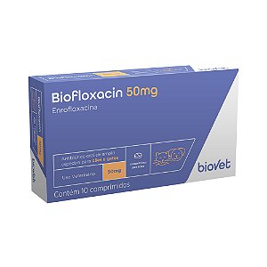 Antibiótico Biofloxacin Biovet 50mg