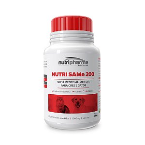 Suplemento Alimentar Nutripharme Nutri Same 200 Cães E Gatos 30 Comprimidos
