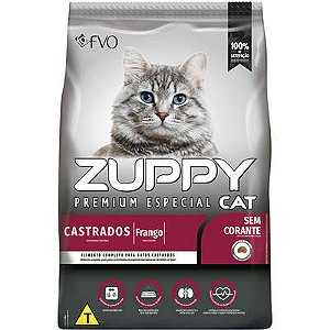 Raçao Zuppy Gato Castrado Frango 1kg