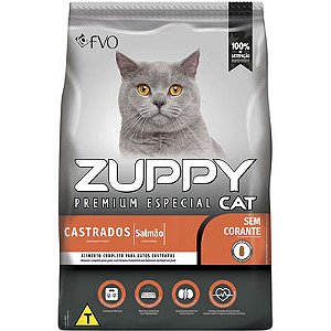 Raçao Zuppy Gato Castrado Salmao 1kg