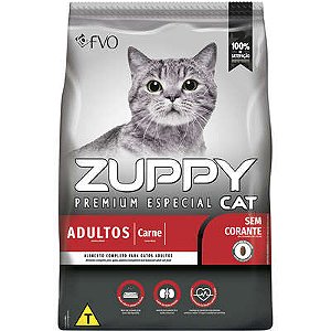 Raçao Zuppy Gato Adulto Carne 1kg