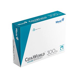 Antibiótico Cefaworld 300 Para Cães E Gatos - 12 Comprimidos