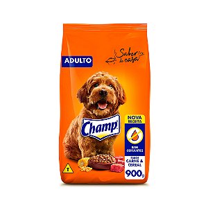 Ração Champ Carne E Cereal Cães Adultos 900g