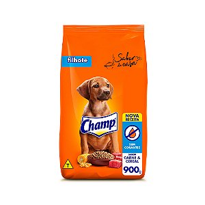 Ração Champ Carne E Cereal Cães Filhotes 900g