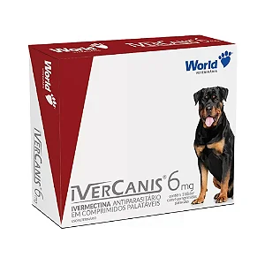 Vermífugo Ivercanis World 6mg Para Cães De 30kg