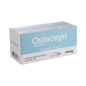 Suplemento Konig Osteosyn 2000mg Para Cães E Gatos - 60 Comprimidos