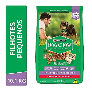 Ração Dog Chow Cães Filhotes Minis E Pequenos Carne,frango, Frutas E Leite 10kg