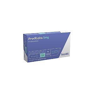 Preditabs Prednisolona Para Cães E Gatos 10 Comprimidos 5mg