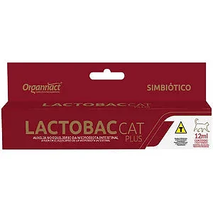 Suplemento Organnact Lactobac Cat Plus Para Gatos 12 Ml