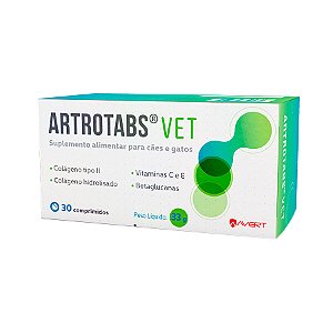 Suplemento Avert Artrotabs Cães E Gatos 30 Comprimidos