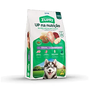 Raçao Zuppy Caes Filhotes Porte Medio E Grande Frango E Arroz 20kg