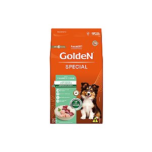 Ração Golden Special Cães Filhotes Porte Pequeno Frango E Carne 3kg