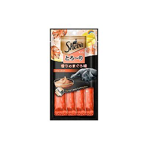 Petisco Sheba Cremoso Sabor Atum Gatos Adultos 4 Unidades