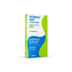 Antiemético Avert Vonau Vet 12mg Para Cães 10 Comprimidos