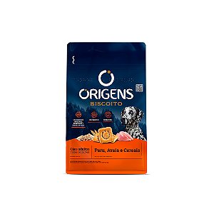 Biscoito Origens Cães Adultos Porte Médio E Grande Peru, Aveia E Cereais 400g