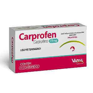 Anti-inflamatório Carproflen Vansil 75mg 14 Comprimidos
