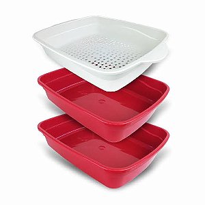 Banheiro Inteligente Brinqpet Vermelho