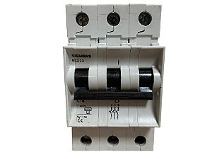 Siemens Disjuntor Tripolar C16 5sx23 Curva C 16a