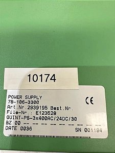 Phoenix Contact QUINT-PS-3X400AC/24DC/30A 2939195