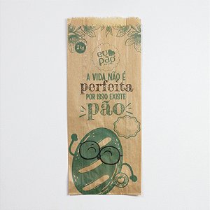 Saco Kraft Pardo 2Kg (34x40cm) - 35grs - Eu Amo Pão