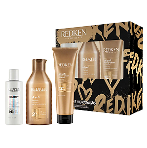 Redken Coffret All Soft Shampoo 300ml + Máscara 250ml + Pré Shampoo ABC 150ml