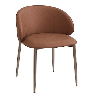 CADEIRA PARANAVAI BASE CHAMPAGNE CARAMELO