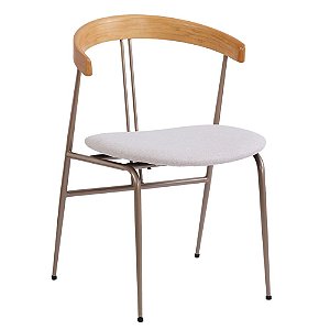 CADEIRA JOIA BASE CHAMPAGNE NUDE