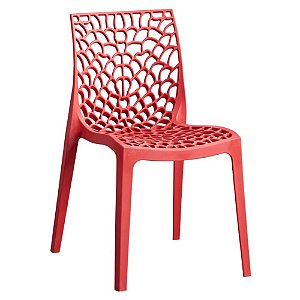 CADEIRA IRATI POLIPROPILENO VERMELHO