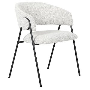 CADEIRA MALLET BASE PRETO CINZA BOUCLE