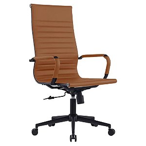 CADEIRA SERPA BLACK PRESIDENTE CARAMELO