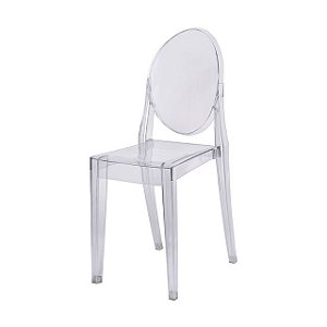 Cadeira Transparente Policarbonato Design Moderno Acrílico Sala Jantar Escritório