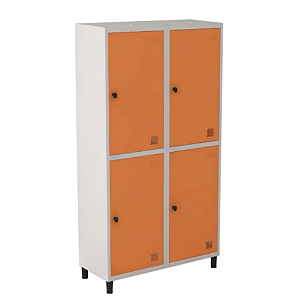Locker Insalubre Pitão Tranca Tripla 4 Portas