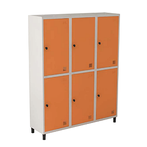 Locker Insalubre Pitão Tranca Tripla 6 Portas