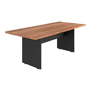 ESTOQUE - MESA REUNIAO RETANGULAR 200LX090PX073A YARIS GEBBWORK MACADAMIA/PRETO