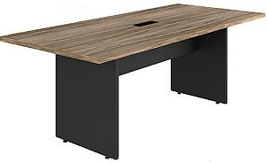 FABRICA - MESA REUNIAO RETANGULAR 200LX090PX073A YARIS GEBBWORK NOGAL/PRETO