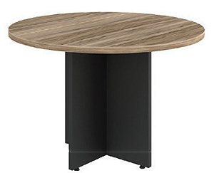 FABRICA - MESA REUNIAO REDONDA 110LX110PX073A YARIS GEBBWORK MARSALA/PRETO