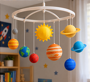 Móbile Sistema Solar para Quarto Infantil
