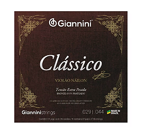 Encordoamento Giannini Nylon Clássico Tensão Extra Pesada