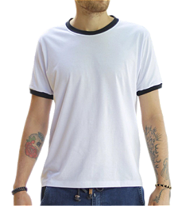 CAMISETA MASCULINA RINGER GOLA C - 100% POLIESTER