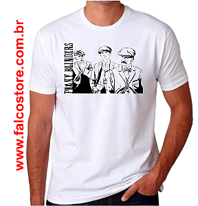 CAMISETA MASCULINA - IRMÃOS SHELBY - 100% POLIESTER