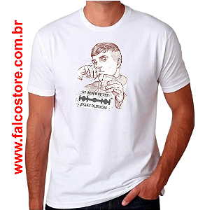 CAMISETA MASCULINA - TOMMY - SANGUE, APOSTAS E NAVALHAS - 100% POLIESTER