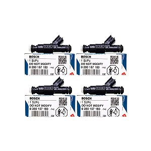 Kit 4 Bico Injetor 0280158162 Original Bosch