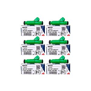 Kit 6 Bico Injetor 0280155968 Original Bosch