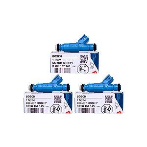 Kit 3 Bico Injetor 0280157143 Original Bosch